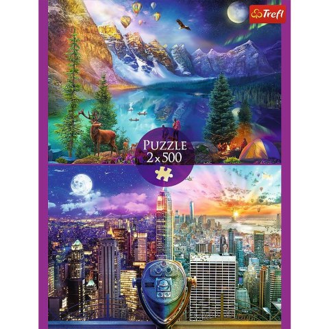 Puzzle Wycieczka po Ameryce 2x500 el. Trefl (37500)