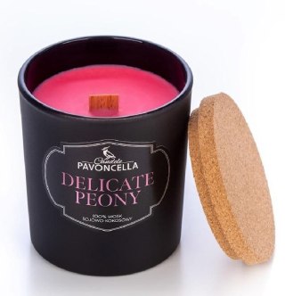 Świeczka ozdobna Classico Delicate Peony czarna 135g Pavoncella (5905711530073)