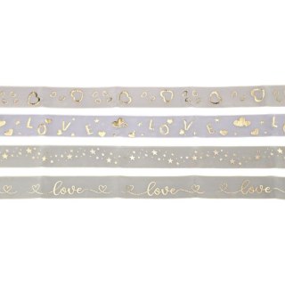 Wstążka Craft-Fun Series organza nadruk 26x1 [mm x m] mix Titanum (BR231745)