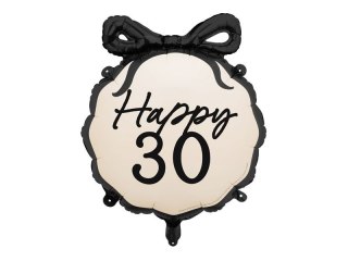Balon foliowy pastylka Happy 30, 47,5x45 cm 18cal Partydeco (FB266-30)