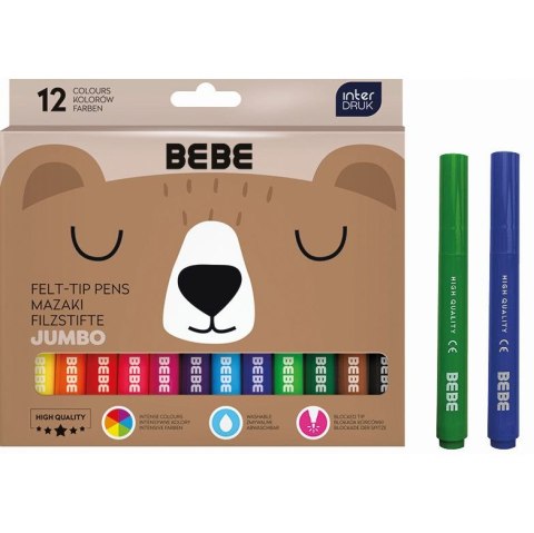 Flamaster BEBE FRIENDS 12 kol. Bebe