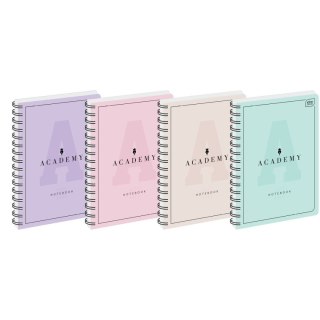 Kołozeszyt (kołonotatnik) ACADEMY B5 100k. 90g krata Interdruk (KOŁOZB5100ACP)