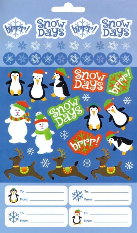 Naklejka (nalepka) Craft-Fun Series 6 plansz Titanum (Boże Narodzenie)