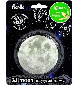 Naklejka ścienna Fluorescencyjna księżyc 3D Fiorello (170-2802)