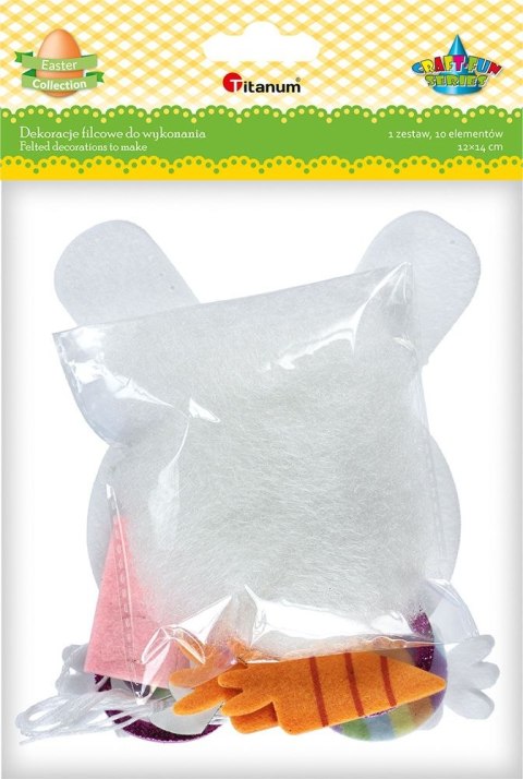 Ozdoba filcowa Craft-Fun Series Wielkanoc do złożenia - głowa zająca Titanum (5012)