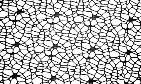 Ozdoba materiałowa Craft-Fun Series siatka koronkowa czarna Titanum (25CR0331-18)