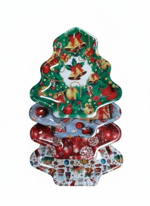 Ozdoba świąteczna talerz choinka (787413)