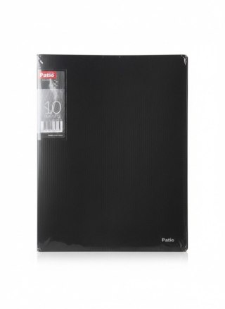 Teczka ofertowa A4 kolor: czarny 10 kieszeni Patio (PAT1131/N/01)