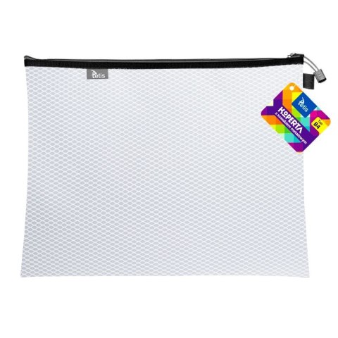 Teczka plastikowa na suwak biała B4 z suwakiem 5903242105227 B4 biały Tetis (BT607-B)