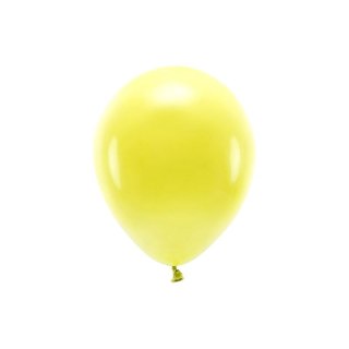 Balon gumowy Pastel Eco Balloons żółty 260mm Partydeco (ECO26P-084)