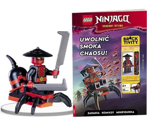 Książka dla dzieci LEGO® NINJAGO®. Uwolnić Smoka Chaosu! Ameet (LNC 6739)