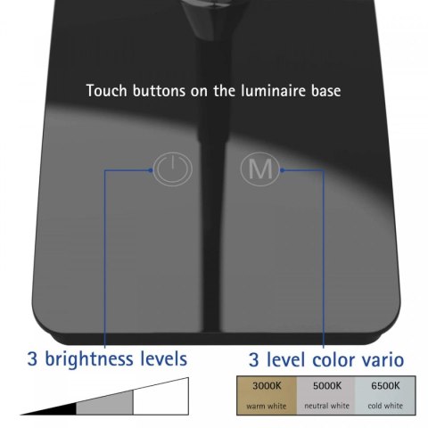 Lampka biurowa MAULpearly CZARNA Maul (82017/90 ML)