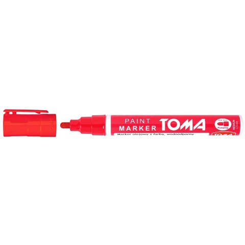 Marker olejowy wkład czerwony 2,5mm okrągła końcówka Toma (TO-440 2 2)