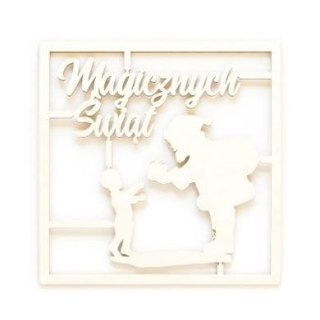 Ozdoba papierowa tekturki dekoracyjne Mikołaj- półprodukt Galeria Papieru (253072)