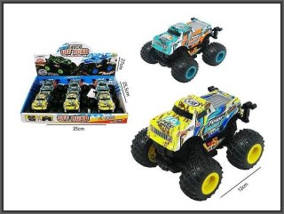 Samochód na dużych kołach PVC 12cm 2kol Hipo (H13768)