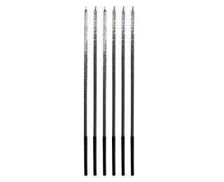 Świeczka urodzinowa Ombre, kolorowy brokat, 3x3x170mm, 6 szt. Godan (7C-SOKB)