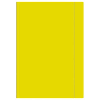 Teczka kartonowa na gumkę A4+ żółty Interdruk (TEGUFŻ)