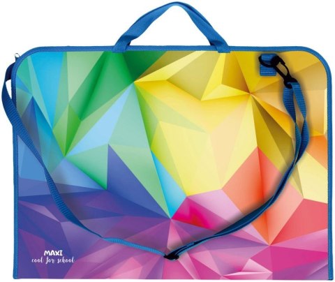 Teczka plastikowa na suwak GEOMETRIC A3 mix Biurfol (TER-01-09)