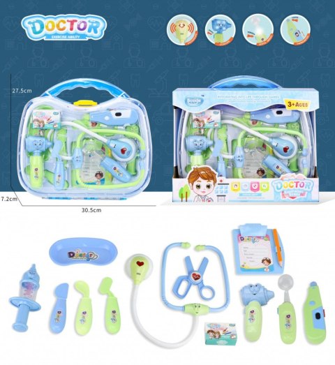 Zestaw lekarski niebieski Lean (18108)