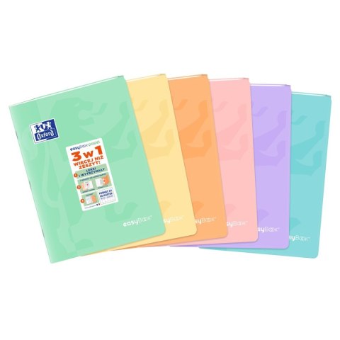 Zeszyt EASYBOOK PASTEL A4 60k. 90g krata Oxford (400161237)