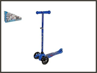 Hulajnoga 3-kołowa regulowana kierownica chłopięca - niebieska Hipo (720444)