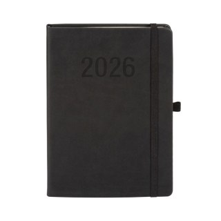 Kalendarz książkowy (terminarz) 2026 MEMOFIX TDW A5 Antra (CZARNY)