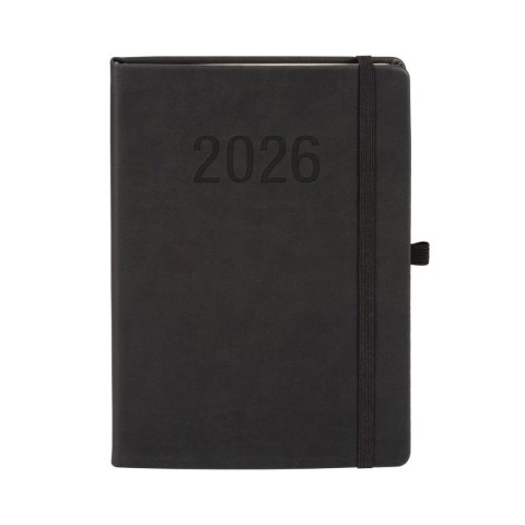 Kalendarz książkowy (terminarz) 2026 MEMOFIX TDW A5 Antra (CZARNY)