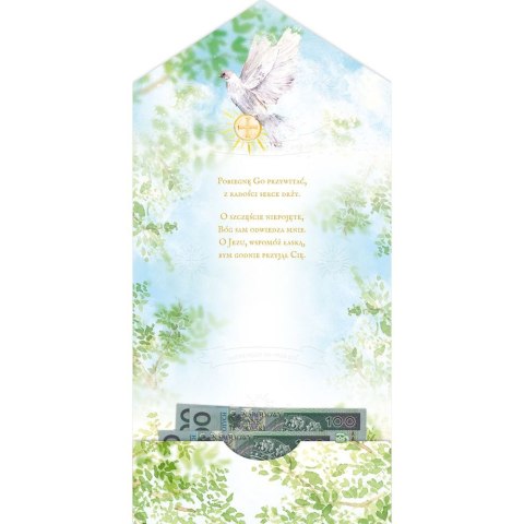 Kartka składana Karnet A5 KOMUNIA KOPERTA KOSCIÓLEK Z DZIECMI A5 Henry (5905701482184)