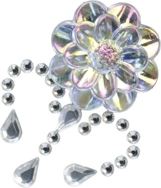 Kryształki Craft-Fun Series kwiaty srebrne Titanum (25BJ033141-1)