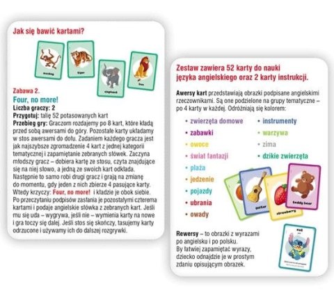 Książeczka edukacyjna Disney Uczy. Elementarz języka angielskiego. Karty Ameet (UEK 9302)