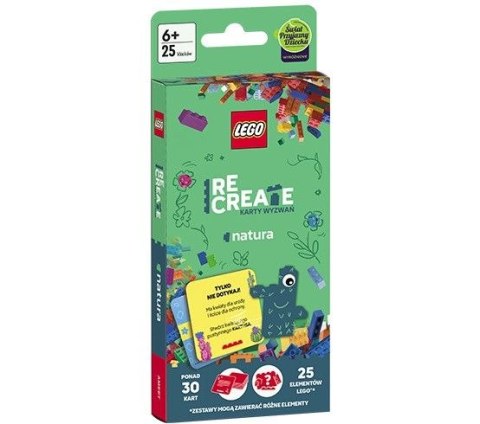 Książeczka edukacyjna LEGO® Recreate. Karty Wyzwań. Natura. Ameet (ACP 6612)