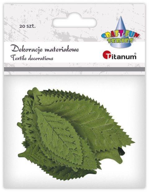 Ozdoba materiałowa Craft-Fun Series Liście 20 szt Titanum (DIY-CH-MA-033)
