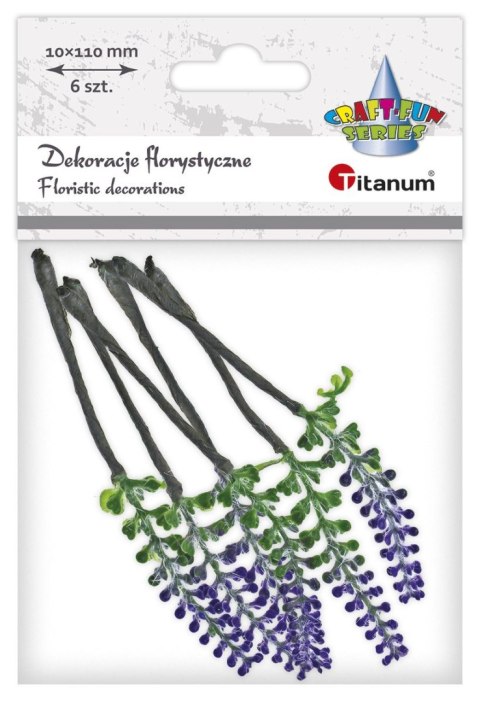 Ozdoba na piku Craft-Fun Series kwiaty wrzosu Titanum (DIY-E-24 (28))