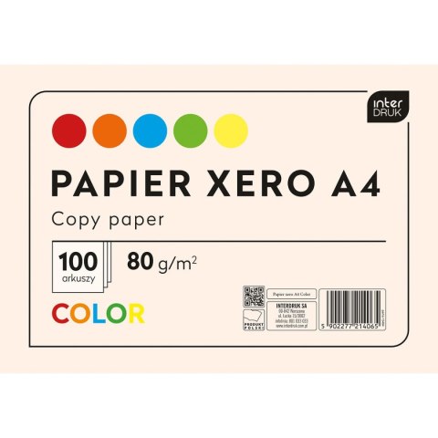 Papier kolorowy A4 mix 80g Interdruk (PAKSA4IN)