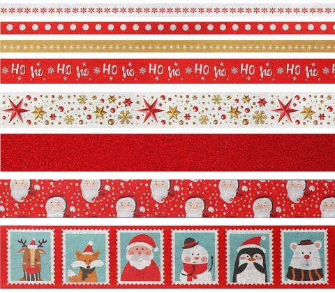 Taśma ozdobna Craft-Fun Series XMAS Washi tape mix Titanum (23RL0103-3)