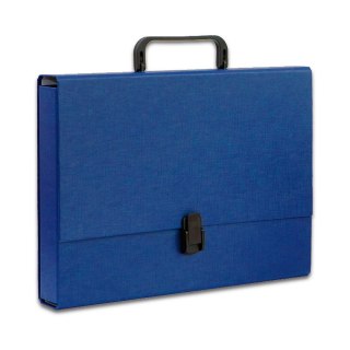 Teczka z szerokim grzbietem na zatrzask A4 granatowy