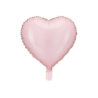 Balon foliowy Serce, jasny różowy 18cal Partydeco (FB9P-081J)