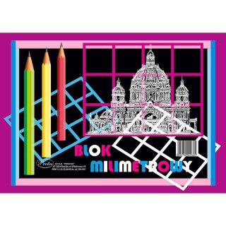 Blok milimetrowy A3 90g 20k Protos
