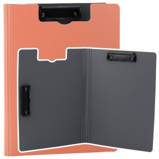 Deska z klipem (podkład do pisania) Z Okładką Dwa Klipy A4 Plastikowa Różowa A4 Lean (21725)