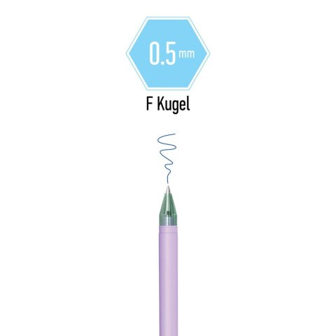 Długopis Haze wymazywalny wkład niebieski 0,5mm Berlingo (338375)