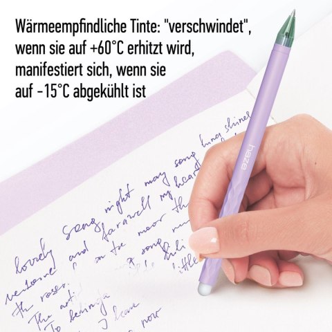 Długopis Haze wymazywalny wkład niebieski 0,5mm Berlingo (338375)