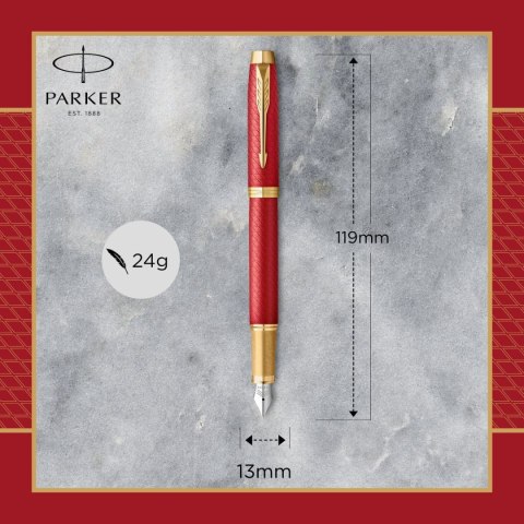 Ekskluzywne pióro tłoczkowe RED Parker (2143650)