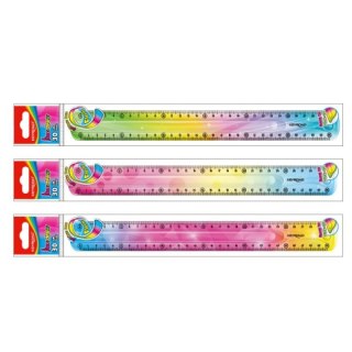 Linijka gumowa elastyczna tęczowa 30cm Keyroad (KR972277)