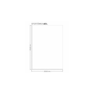 Ofertówka A3 kolor: przezroczysty typu L 200 mic. Biurfol