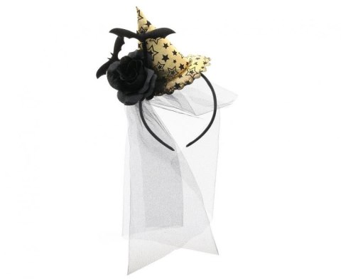 Opaska Kapelusz z woalką, złota Godan (NP-OKWZ)