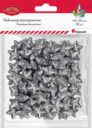 Ozdoba styropianowa Craft-Fun Series gwiazdki Titanum (23YX0326-3(SILVER))