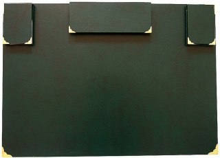 Podkład na biurko Z WYPOSAŻENIEM zielony płyta piśniowa pokryta okleiną PVC [mm:] 700x500 Warta (1824-910-007)