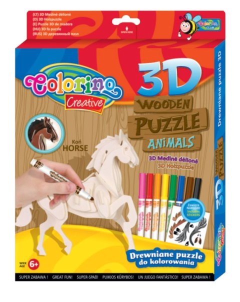 Puzzle Colorino drewniane Patio (32490)