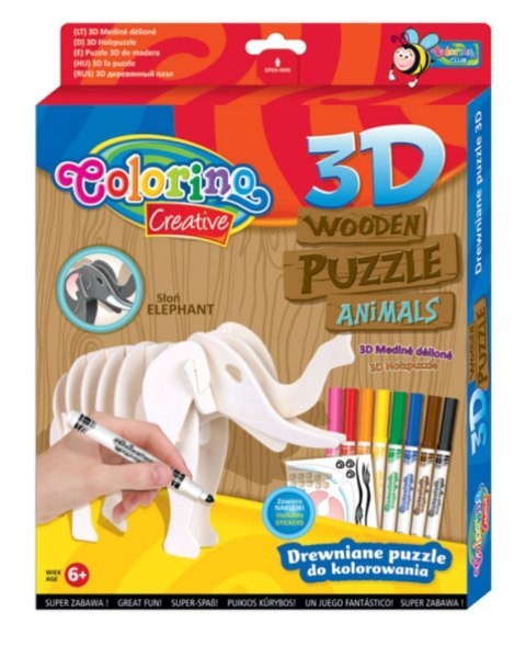 Puzzle Colorino drewniane Patio (32490)