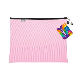 Teczka plastikowa na suwak rózowa A4 z suwakiem 5903242105135 A4 różowy Tetis (BT605-R)